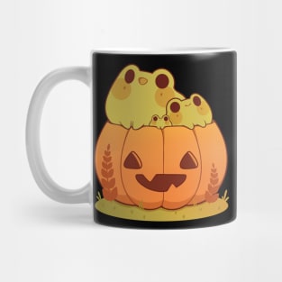 Pumpkin with frogs Mug